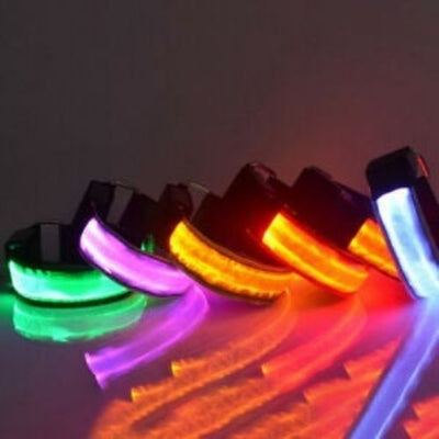 LED Armband Reflective Running Gear Bracelet Glow LED Light Band