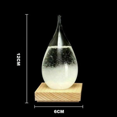 Storm Glass Weather Forecaster Station Crystal Glass Bottle Predict Gift Decor