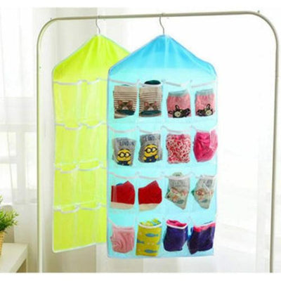 16 Pockets Hanging Handbag Organizer Bag Storage Holder Wardrobe Closets Hanger