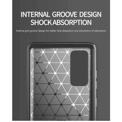 For Samsung Galaxy S20 FE Case - Shockproof Carbon Fiber TPU Heavy Duty Cover