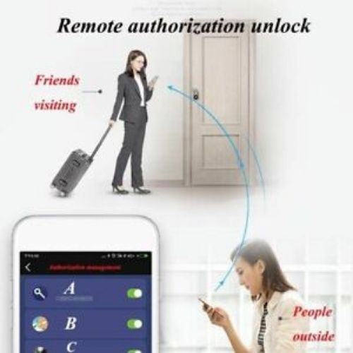 Fingerprint Padlock Waterproof Smart Keyless Bluetooth Thumbprint Lock Locker