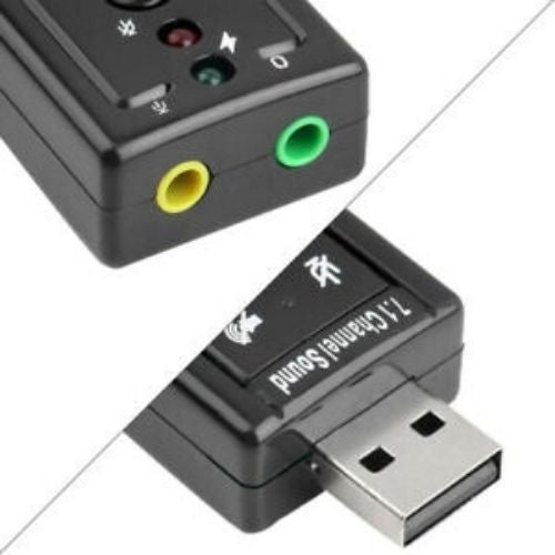 Mini USB 2.0 3D Virtual 7.1 Channel External Audio Music Sound Card Adapter