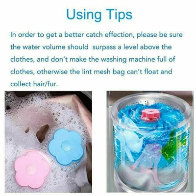 Washing Machine Filter Bag Floating Lint Hair Catcher Mesh Pouch Laundry Tool