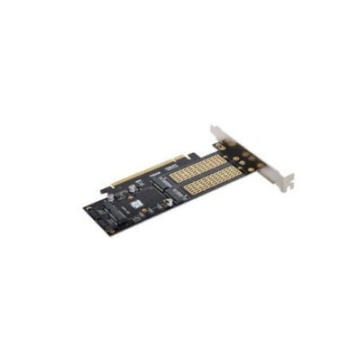 PCI Express PCI-E 3.0 Dual SATA to NGFF NVME MSATA M-Key B/M-Key Adapter 3in1