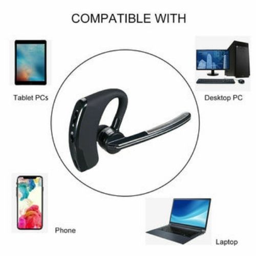 Business Wireless Bluetooth Handsfree Earphone Earhook Headset For Cell Phone CA