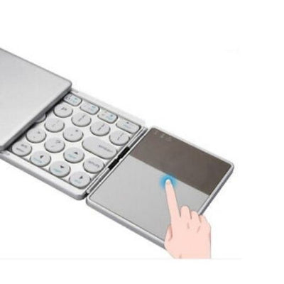 Wireless Keyboard with touchpad Three-fold Portable Rechargeable Bluetooth