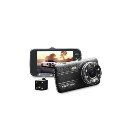 Dash Cam Driving Recorder DVR Dual Camera 4 Inch LCD Vehicle Black Box Monitor