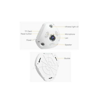 Surveillance Cameras IP Security Wireless 360 Degree 1.44MM Lens Fish Eye CCTV