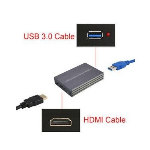 HDMI to USB 3.0 Video Capture Adapter 1080P 4K Dongle Card for Linux Windows Mac