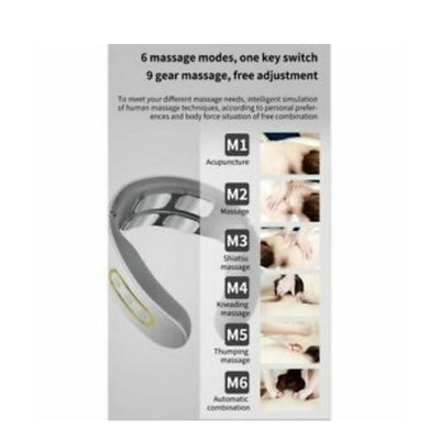 4 Head Neck Massager For Neck And Shoulder Pain Relief Muscle Relaxation Vibrate