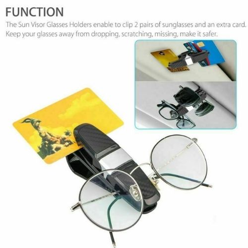 Vehicle Car Mounted Glasses Clip Sun Visor Eye Sunglasses Card Pen Holder Easy