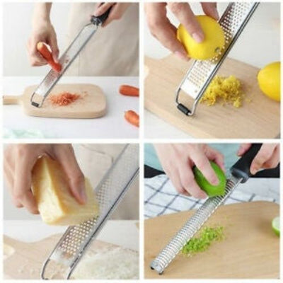 Wide Citrus Lemon and Kitchen Vegetable Grater Zester 18/8 Stainless Steel