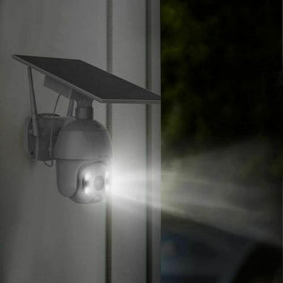 NEW Smart 1080P Solar Camera Waterproof WiFi PIR Alarm PTZ Night Vision IP CCTV