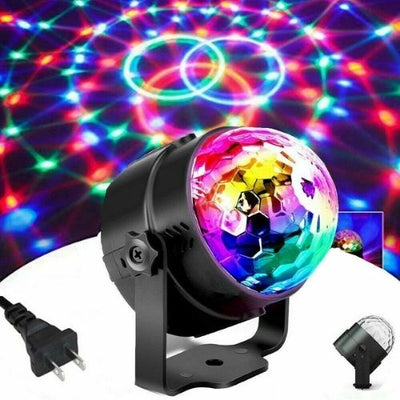 USB Disco Lights Party DJ LED RGB Stage Lamp Strobe Crystal Magic Ball Remote