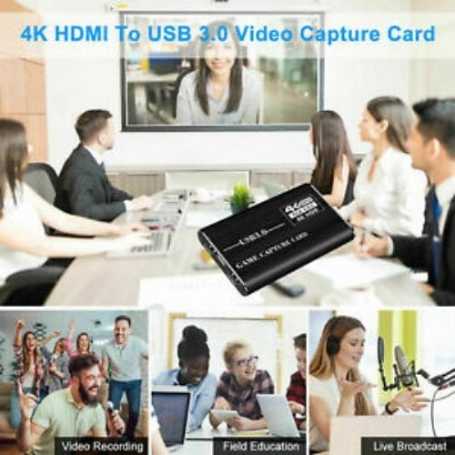 4K 1080p HDMI to USB Video Capture Card Gaming Live Stream for Nintendo Switch