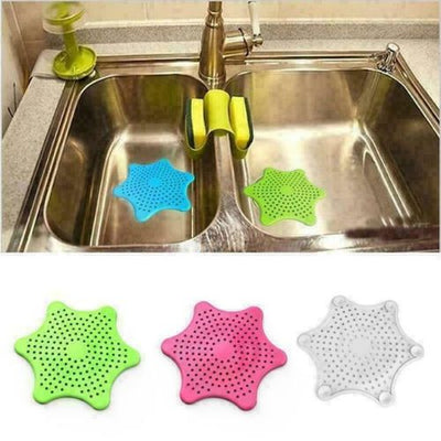 SILICONE SINK STRAINER Kitchen Bath Waste Drain Plug Filter Drain Basin Stopper