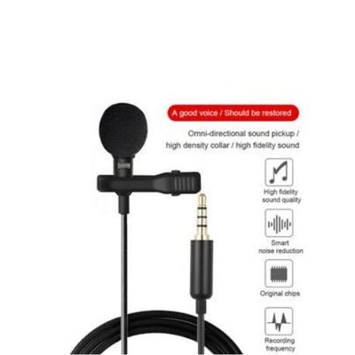 Lavalier Mic Mini Clip-on Ultimate Omnidirectional Portable Wired Microphone