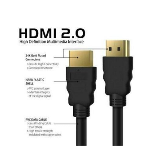 Premium HDMI Cable v2.0 Ultra HD 4K 2160p 1080p 3D High Speed Ethernet (16-32ft)