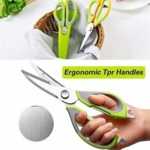 6 In 1 Multinational Kitchen Scissor - Heavy Duty Steel Shears For Household