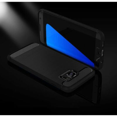 For Samsung Galaxy S7 / S7 Edge Case - Shockproof Carbon Fiber TPU Armor Cover