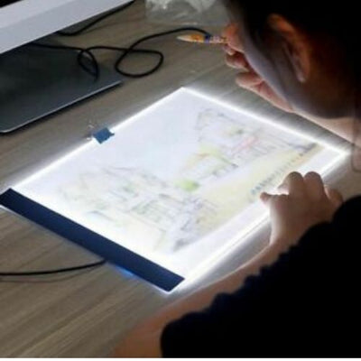 A4 LED Light Box Tracing Drawing Board Art Design Pad Copy Lightbox Day&Light CA