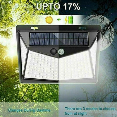 Solar Sensor Wall Light 208LED Motion Lights Outdoor Security Lamp Waterproof