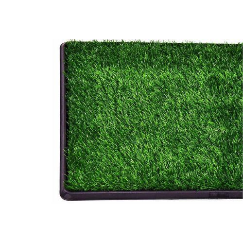 Indoor Dog Pet Potty Training Grass Mat Portable Toilet Large Loo Pad with Tray