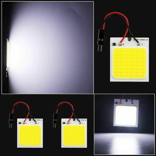 48 SMD White Panel LED Car Interior Panel Light Dome Lamp Bulb Plate Light bulb