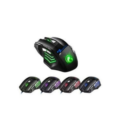 Gaming Mouse USB Optical 5500 Dpi LED 7 Buttons Wired Mice for Gamer Computer