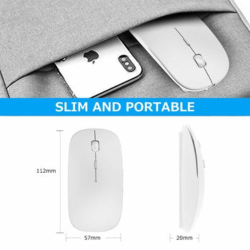 2.4GHz Slim Wireless Cordless Optical Mouse Mice USB Receiver for Android Laptop