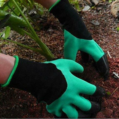 Garden Gloves with Claws for Digging Planting Gardening ABS Tool for Home Pot