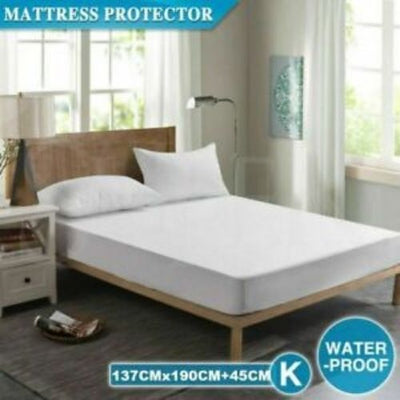 Mattress Protector Waterproof Terrycloth Soft Mattress Pad Cover 3- Sizes Cover