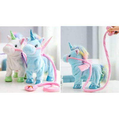 Electric Walking Unicorn Plush Toy Stuffed Animal Toy Electronic Music For Kids