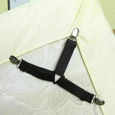 Bed Suspender Straps Mattress Fastener Holder Triangle Gripper Sheet Clips CA