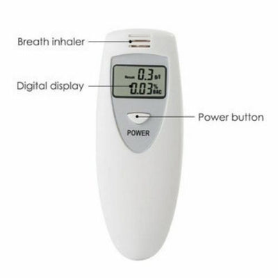 Digital LCD Police Breathalyzer Breath Test Alcohol Tester Analyzer Detector