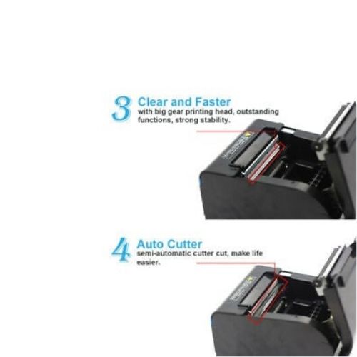 POS Thermal Receipt Printer USB Port With Power Supply 80mm