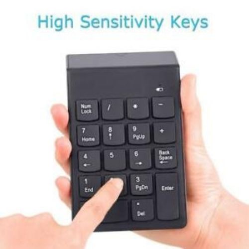 Wireless Numeric Keypad Cordless Number Keyboard Pad 18 Keys 2.4G