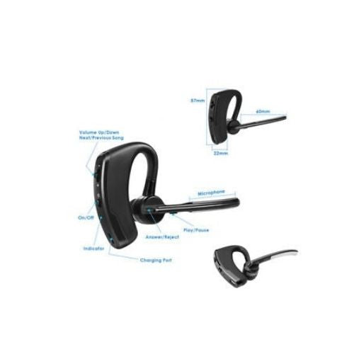 Bluetooth Headset Long Battery Life Headphone Wireless Handsfree Mobile Earbud