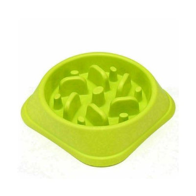 New Pet Dog Slow Food Healthy Anti Slip Gulp Feeder Interactive Dish Bowl Large