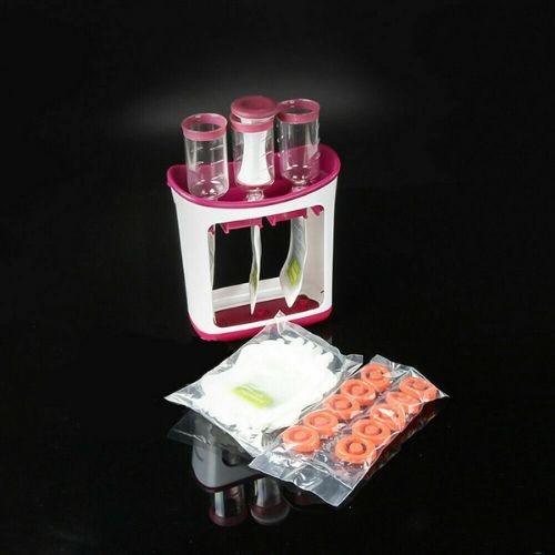 Squeeze Station with Storage Bags Infant Baby Fresh Fruit Juice Food Maker home