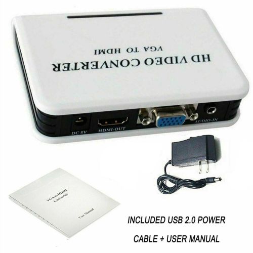 High Performance HDMI to VGA HD Video Converter Adapter with Audio Supports 480p