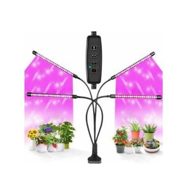 4 Head 80 LED Grow Light Growing Plant Veg Flower Indoor Clip 40W Plant Lamp CA