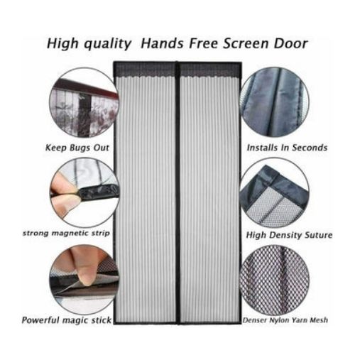 MAGIC Magnetic Insect Door Net Screen Bug Mosquito Fly Insect Mesh Guard Curtain