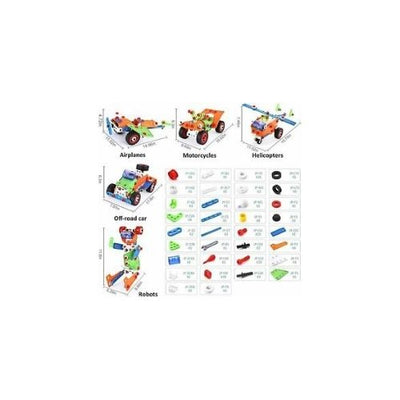 160 Pieces Educational Building Set Construction Toy Set for Boys Ages 7, 8, 9