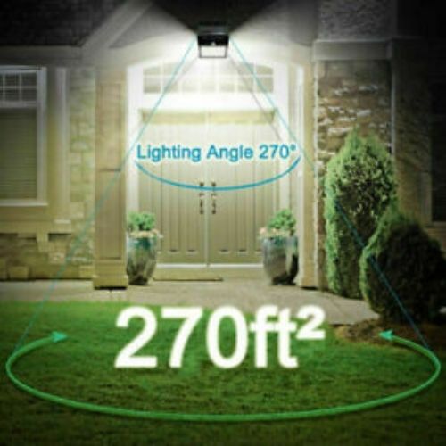 Solar Sensor Wall Light 100 LED Motion Lights Outdoor Security Home Lamp