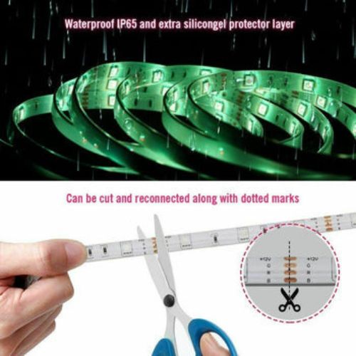 10M LED Strip Lights Dimmable RGB 5050 LED Flexible Tape Waterproof for Home Bed