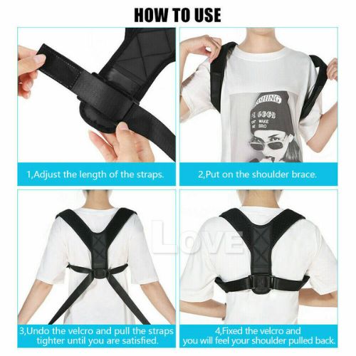 Posture Clavicle Support Corrector Back Straight Shoulders Brace Strap Correct C