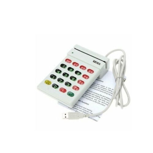 USB Magnetic Stripe Card Reader Credit Card w/ Numeric Keypad POS