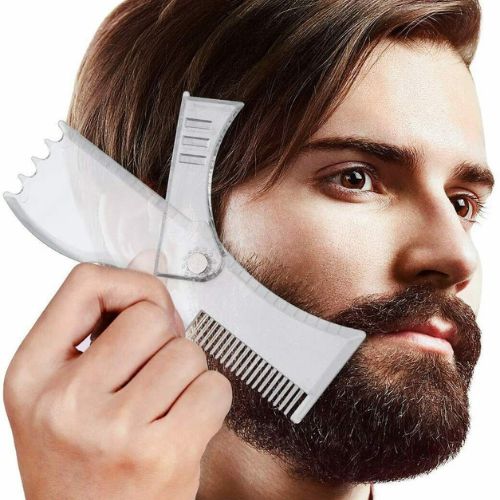 Style Beard Trim Template Men Modelling Tool Shaping Comb Trim Guide Shaver Tool