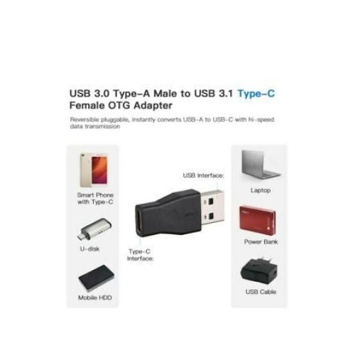 USB-C USB 3.1 Female to USB 3.0 A Male Adapter Converter